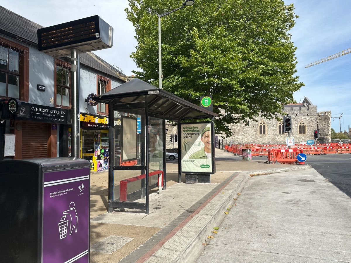 Bus from Swords Castle to Swords Manor — stop 3679 — bus stop, Main Street Swords